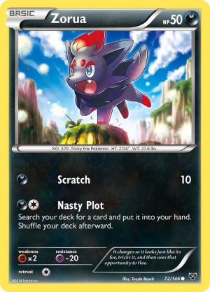 Zorua 72/146 XY Base Set Pokémon TCG